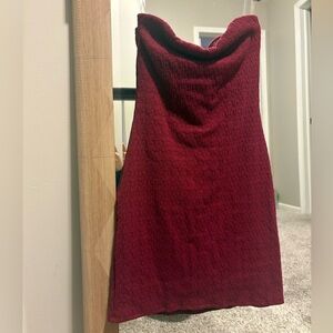 Burgundy Mini Dress
